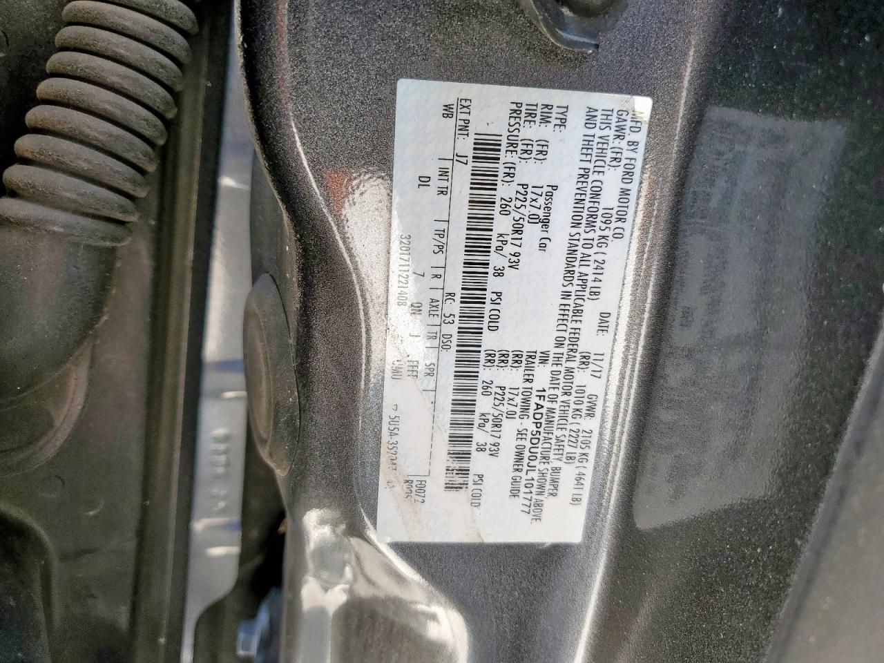 2018 Ford C-Max Titanium VIN: 1FADP5DU0JL101777 Lot: 80467315