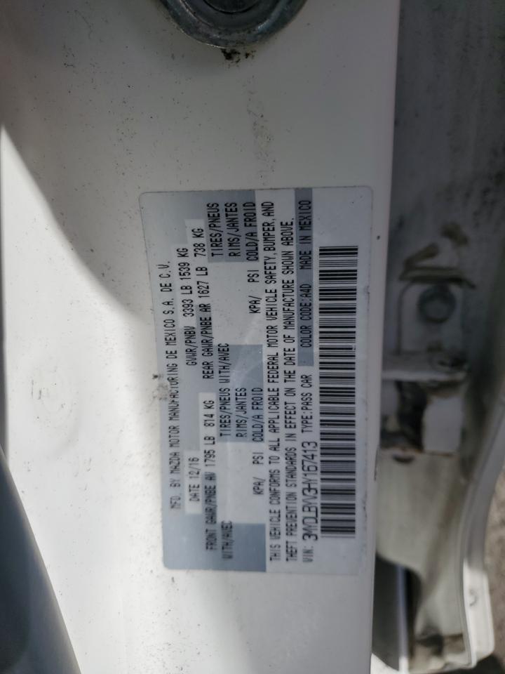 2017 Toyota Yaris Ia VIN: 3MYDLBYV3HY167413 Lot: 81484165