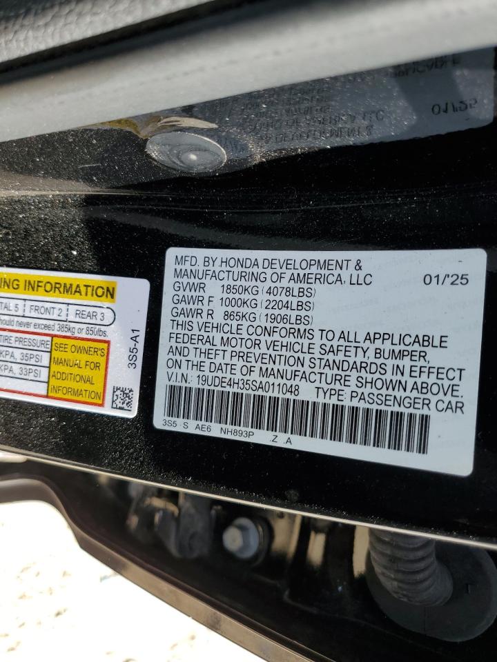 2025 Acura Integra A-Spec VIN: 19UDE4H35SA011048 Lot: 81600175