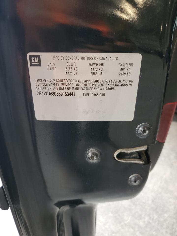 2008 Chevrolet Impala Super Sport VIN: 2G1WD58C889153441 Lot: 84639395