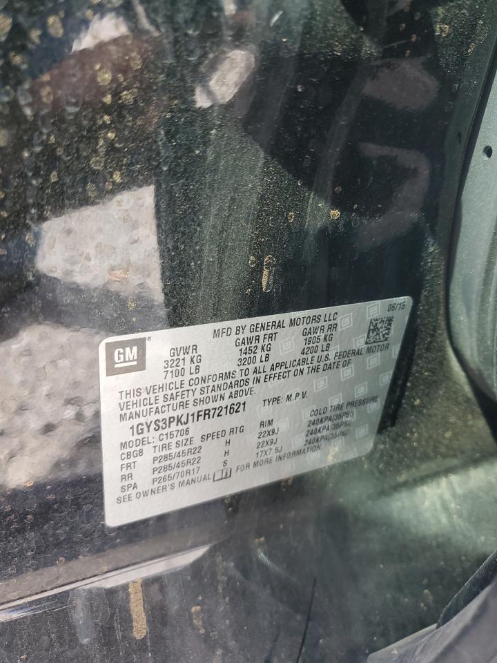 2015 Cadillac Escalade Platinum VIN: 1GYS3PKJ1FR721621 Lot: 84778925