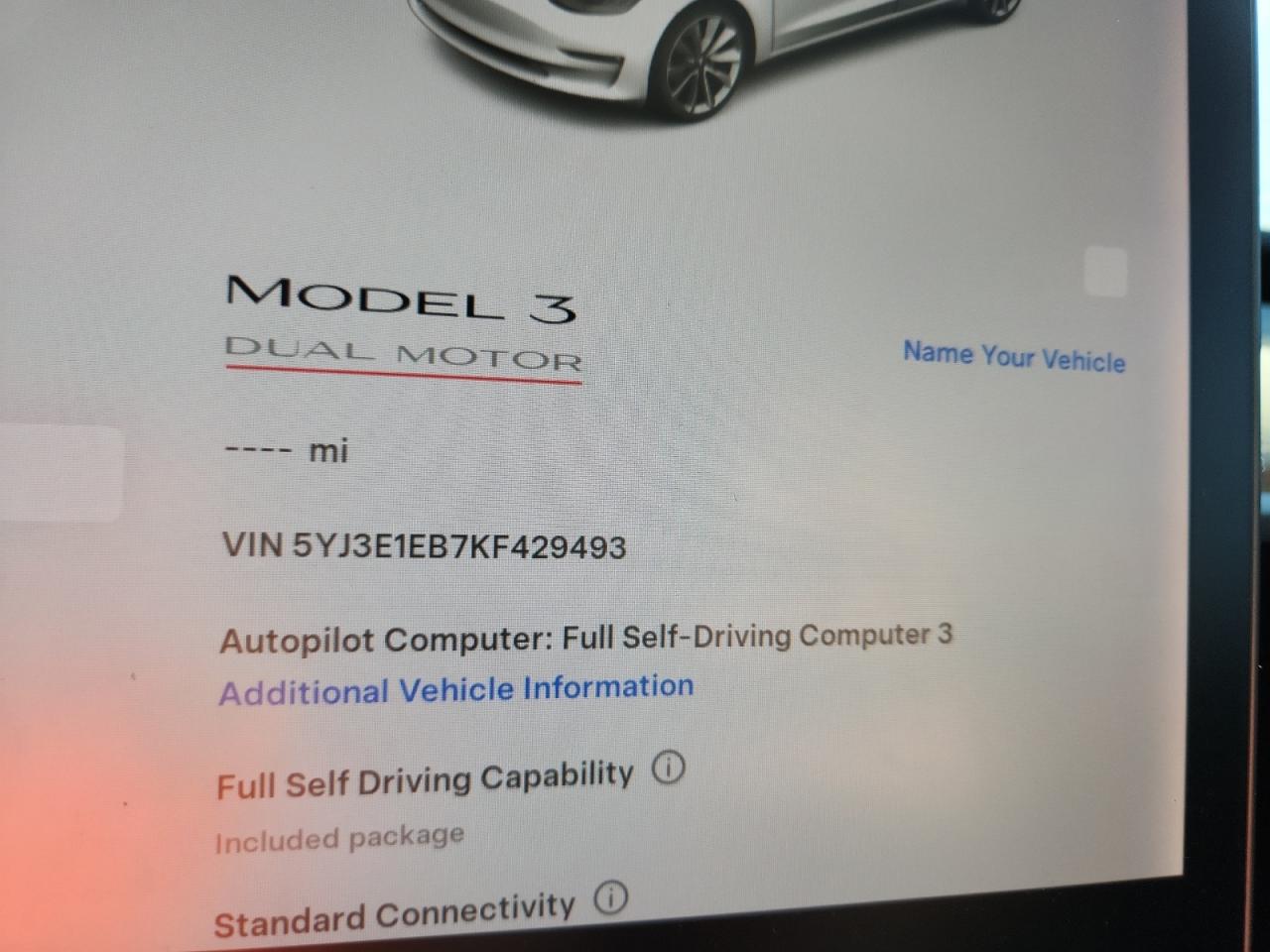 2019 Tesla Model 3 VIN: 5YJ3E1EB7KF429493 Lot: 70009585