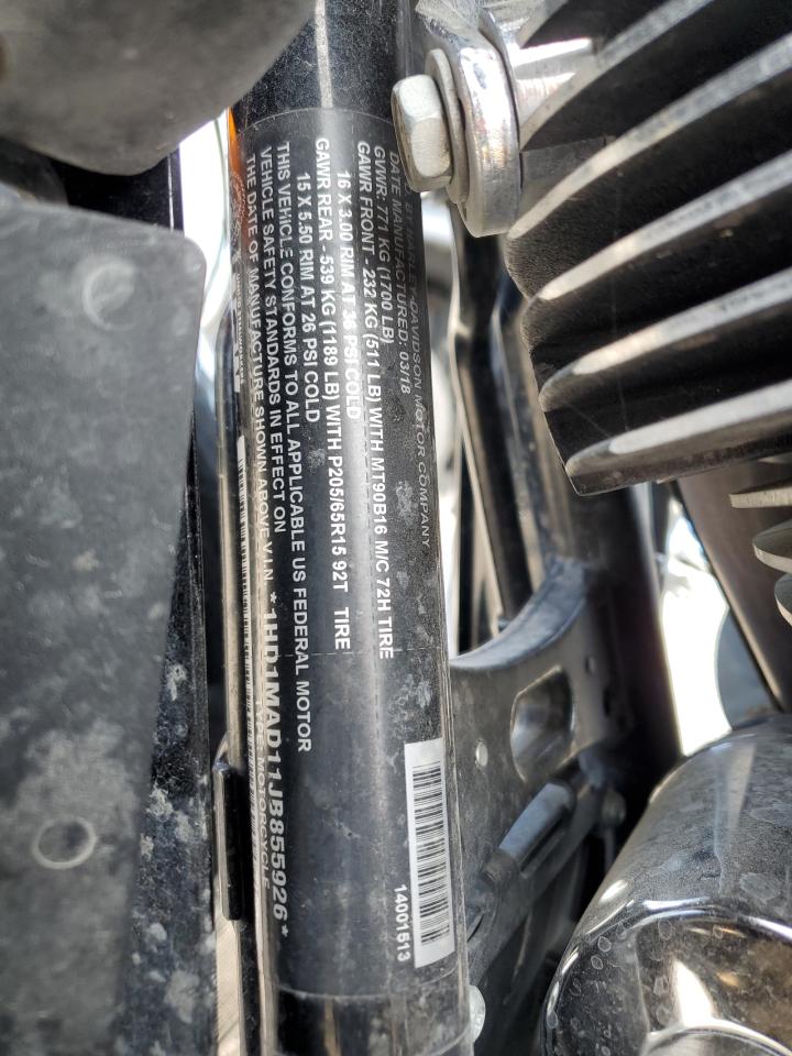 2018 Harley-Davidson Flhtcutg Tri Glide Ultra VIN: 1HD1MAD11JB855926 Lot: 81071665