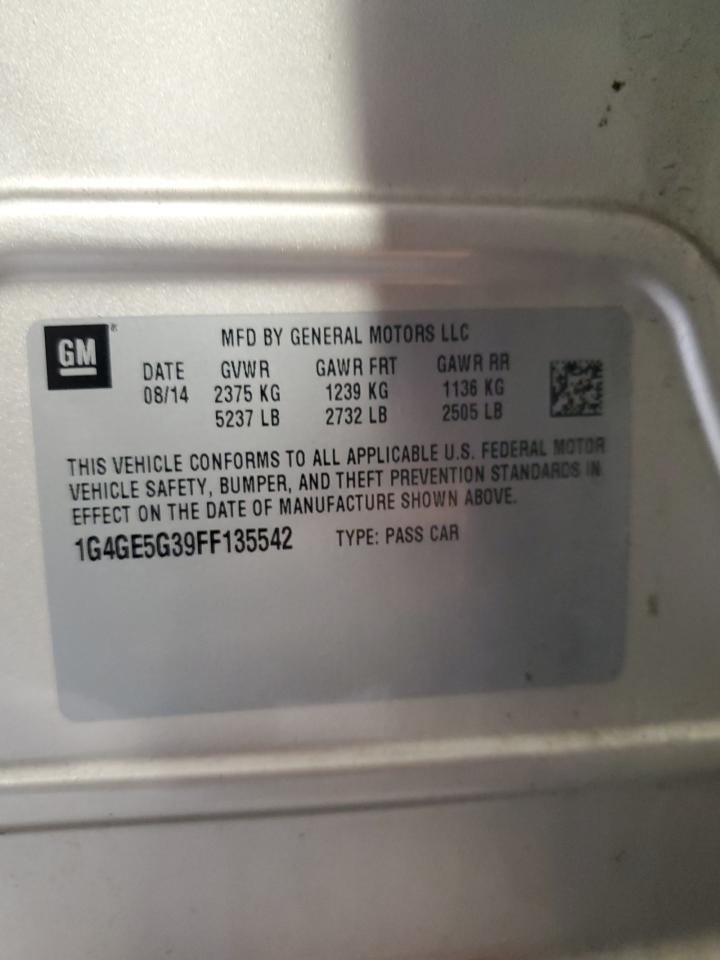 2015 Buick Lacrosse Premium VIN: 1G4GE5G39FF135542 Lot: 83790465