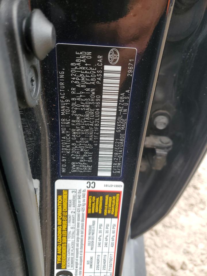 2020 Toyota Avalon Xse VIN: 4T1FZ1FB2LU041690 Lot: 82054305