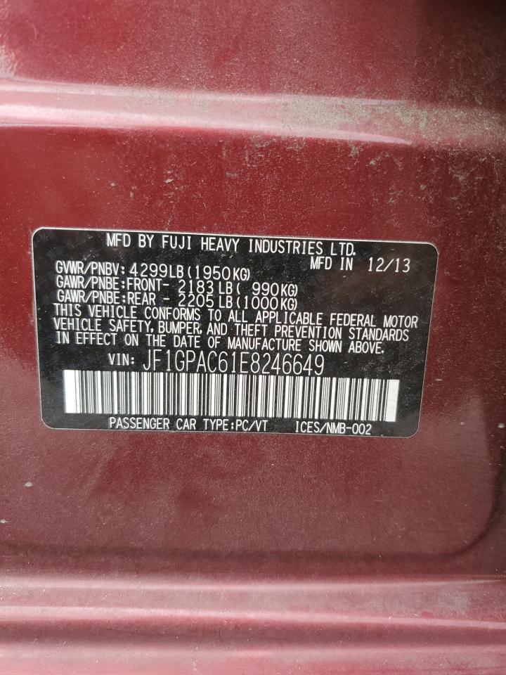 2014 Subaru Impreza Premium VIN: JF1GPAC61E8246649 Lot: 84266915