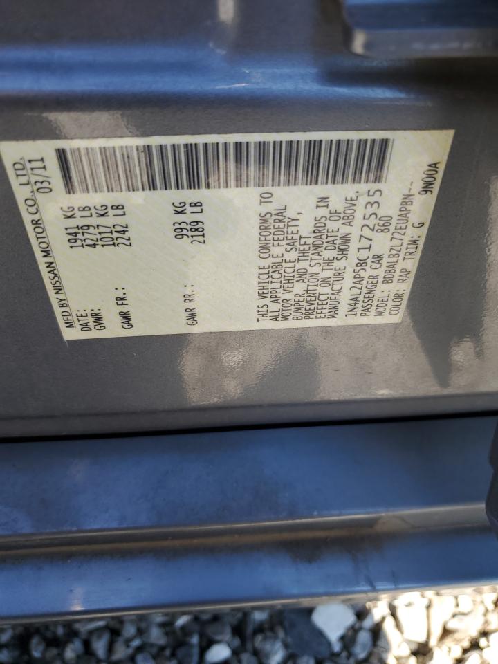 2011 Nissan Altima Base VIN: 1N4AL2AP5BC172535 Lot: 81329725