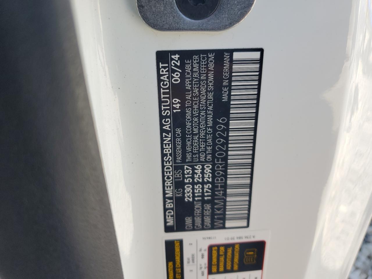 2024 Mercedes-Benz Cle 300 4Matic VIN: W1KMJ4HB9RF029296 Lot: 81382075