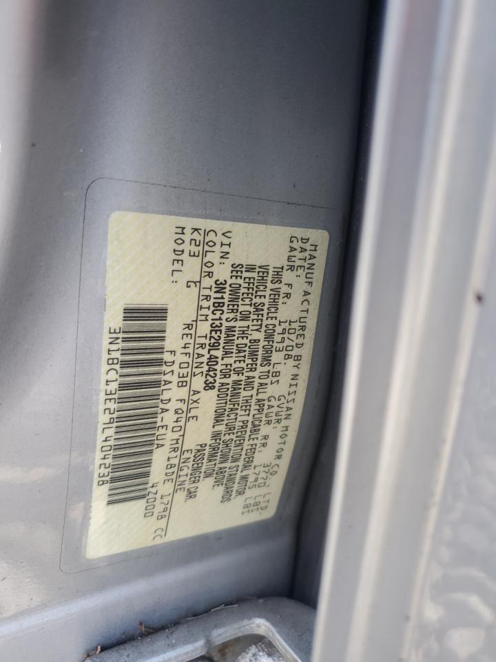 2009 Nissan Versa S VIN: 3N1BC13E29L404238 Lot: 71769595