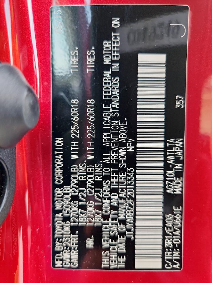 2015 Lexus Nx 200T VIN: JTJYARBZ2F2013343 Lot: 72010675