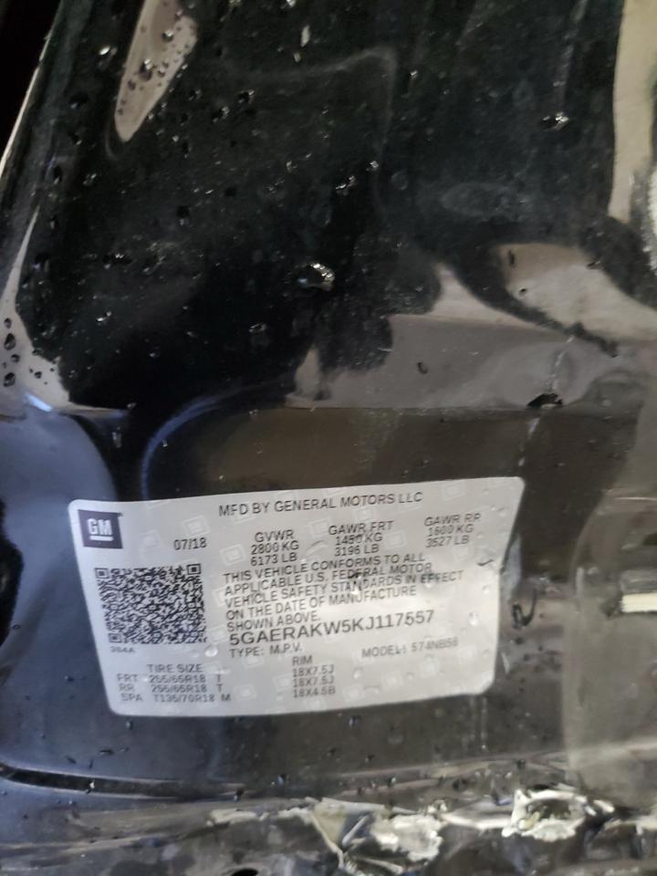 2019 Buick Enclave VIN: 5GAERAKW5KJ117557 Lot: 71646785