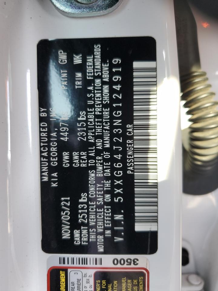 2022 Kia K5 Gt Line VIN: 5XXG64J23NG124919 Lot: 84924835
