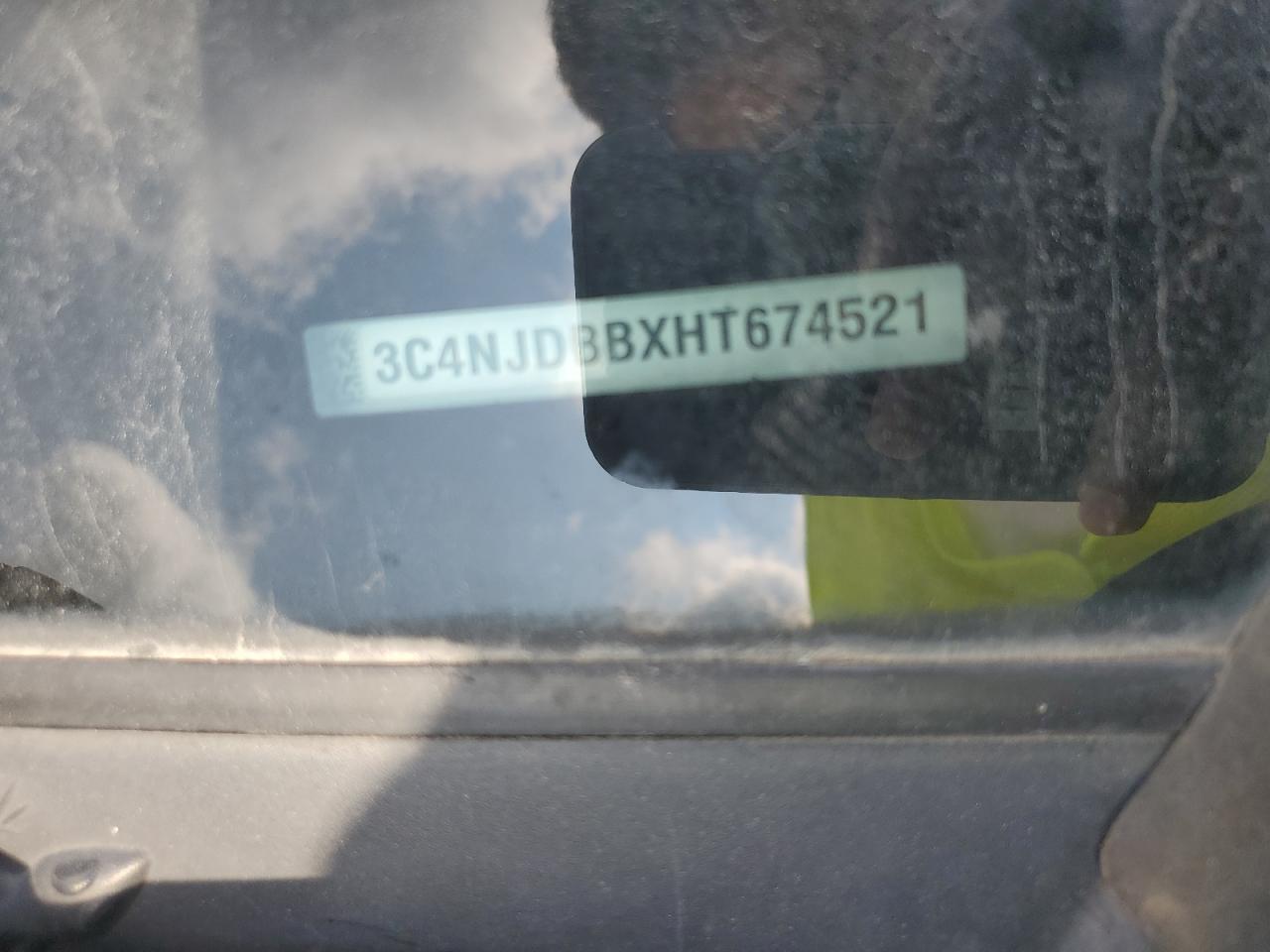 2017 Jeep Compass Latitude VIN: 3C4NJDBBXHT674521 Lot: 71322585