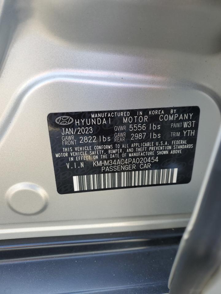 2023 Hyundai Ioniq 6 Sel VIN: KMHM34AC4PA020454 Lot: 80629085