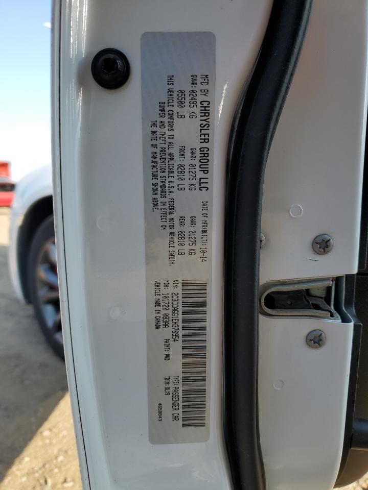 2014 Chrysler 300 S VIN: 2C3CCAGG1EH376954 Lot: 70719655