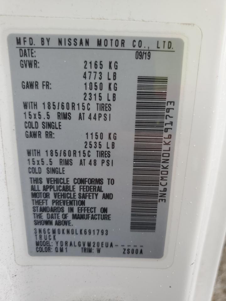 2020 Nissan Nv200 2.5S VIN: 3N6CM0KN0LK691793 Lot: 71460155