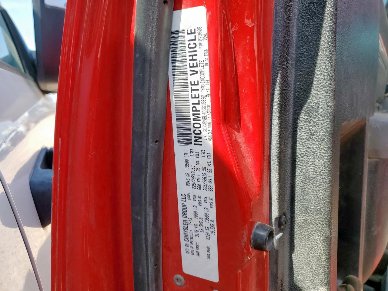 2013 Ram 5500 VIN: 3C7WRNBL4DG615692 Lot: 71426035