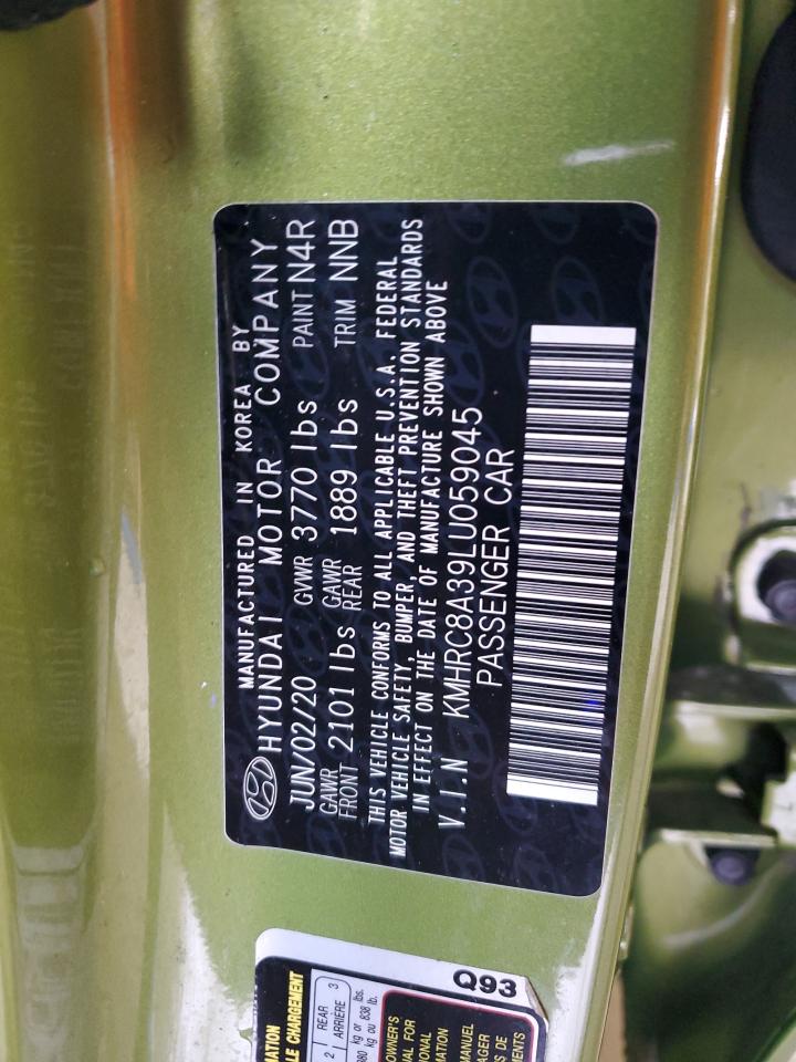 2020 Hyundai Venue Sel VIN: KMHRC8A39LU059045 Lot: 80332625