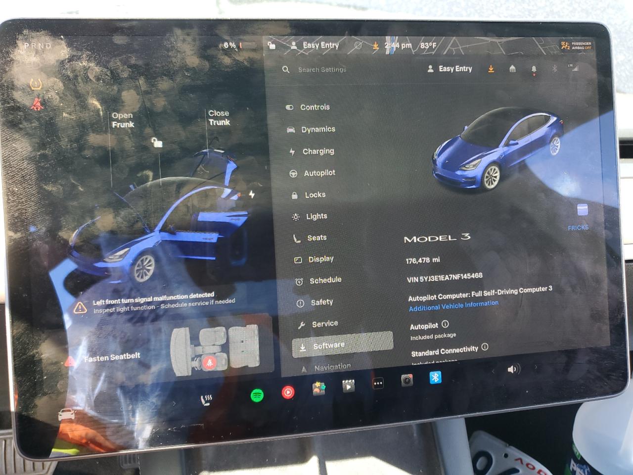 2022 Tesla Model 3 VIN: 5YJ3E1EA7NF145468 Lot: 84648135