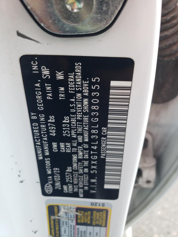 2020 Kia Optima Lx VIN: 5XXGT4L38LG380355 Lot: 81144015