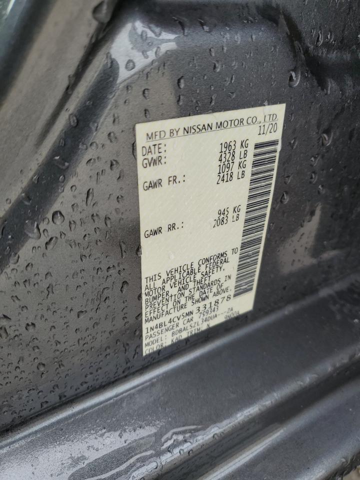 2021 Nissan Altima Sr VIN: 1N4BL4CV5MN331878 Lot: 84543985