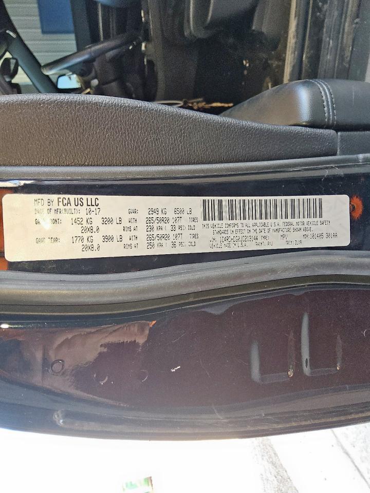 2018 Dodge Durango Gt VIN: 1C4RDHDG0JC213144 Lot: 71730625