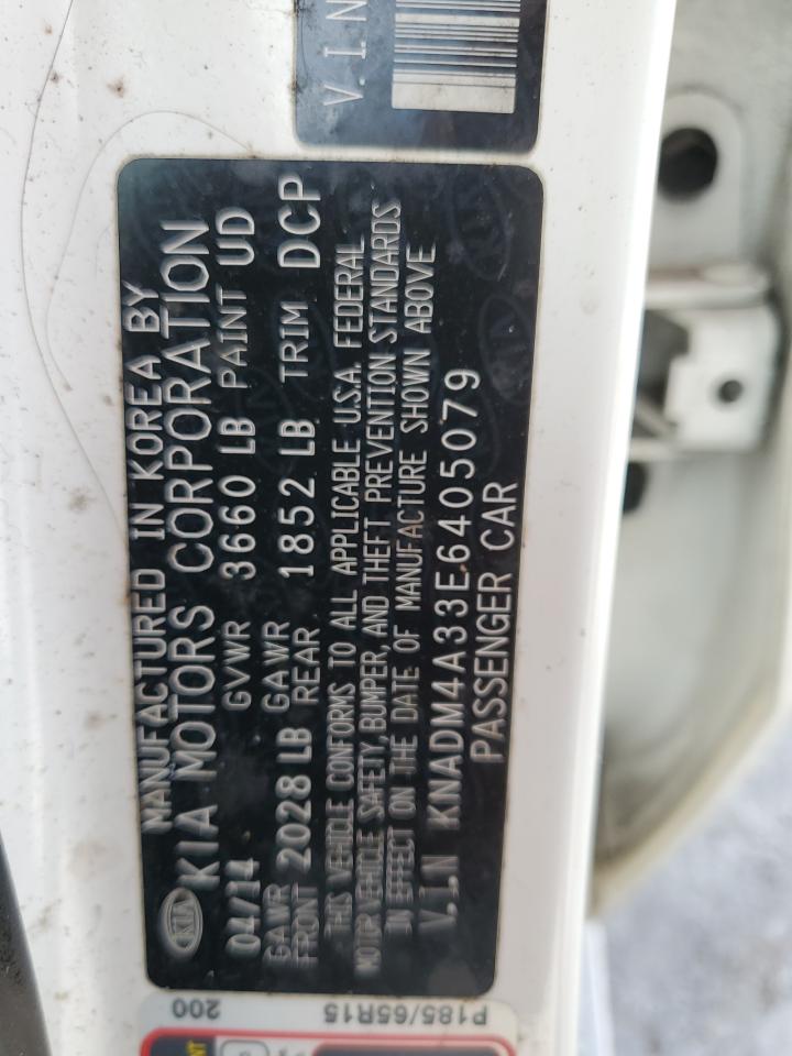 2014 Kia Rio Lx VIN: KNADM4A33E6405079 Lot: 71962765