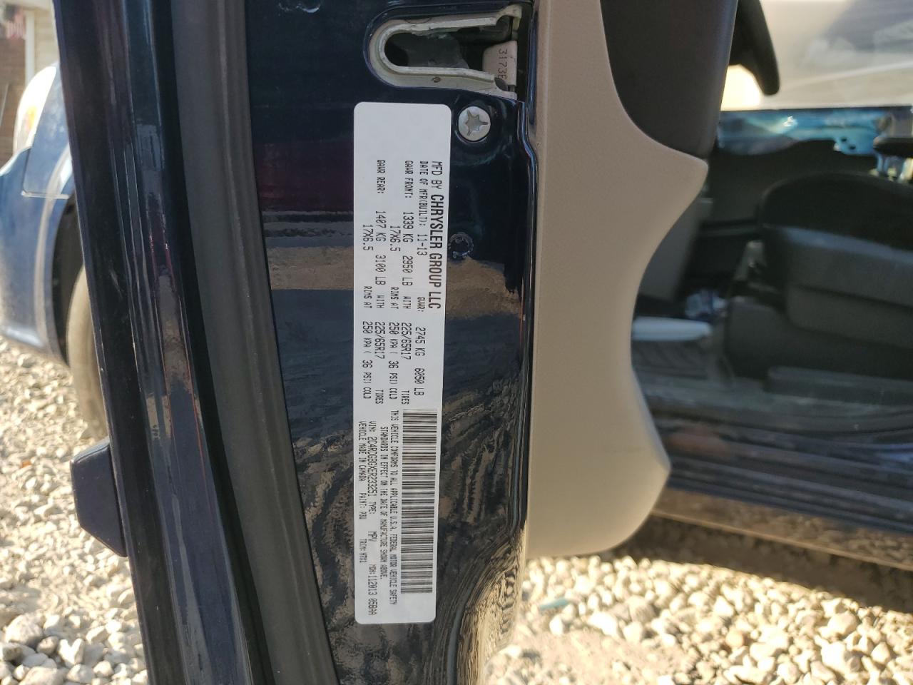 2014 Dodge Grand Caravan Se VIN: 2C4RDGBGXER233251 Lot: 80565985