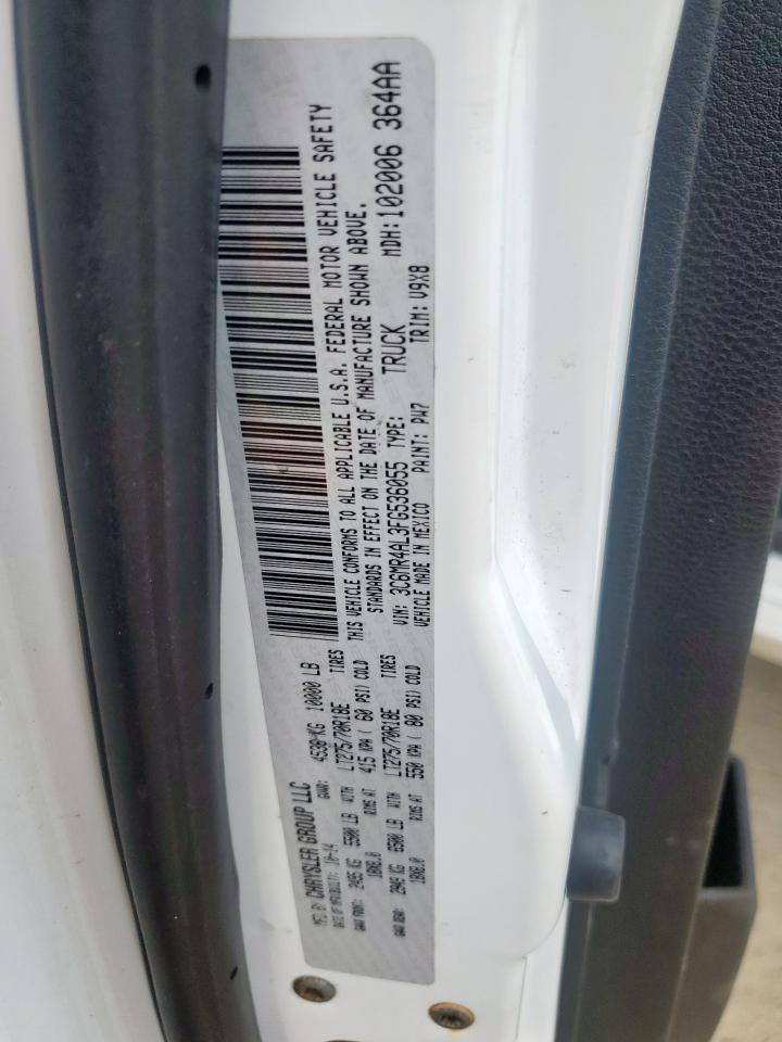 2015 Ram 2500 St VIN: 3C6MR4AL3FG536055 Lot: 80463695