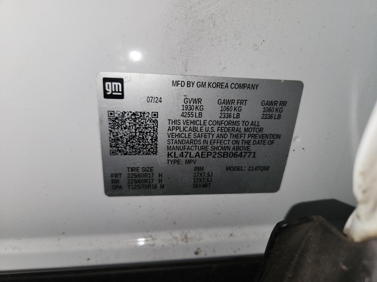 2025 Buick Envista Preferred VIN: KL47LAEP2SB064771 Lot: 71115795