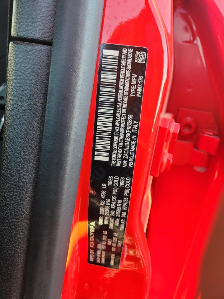 2019 Jeep Renegade Sport VIN: ZACNJBAB5KPK62668 Lot: 83996035