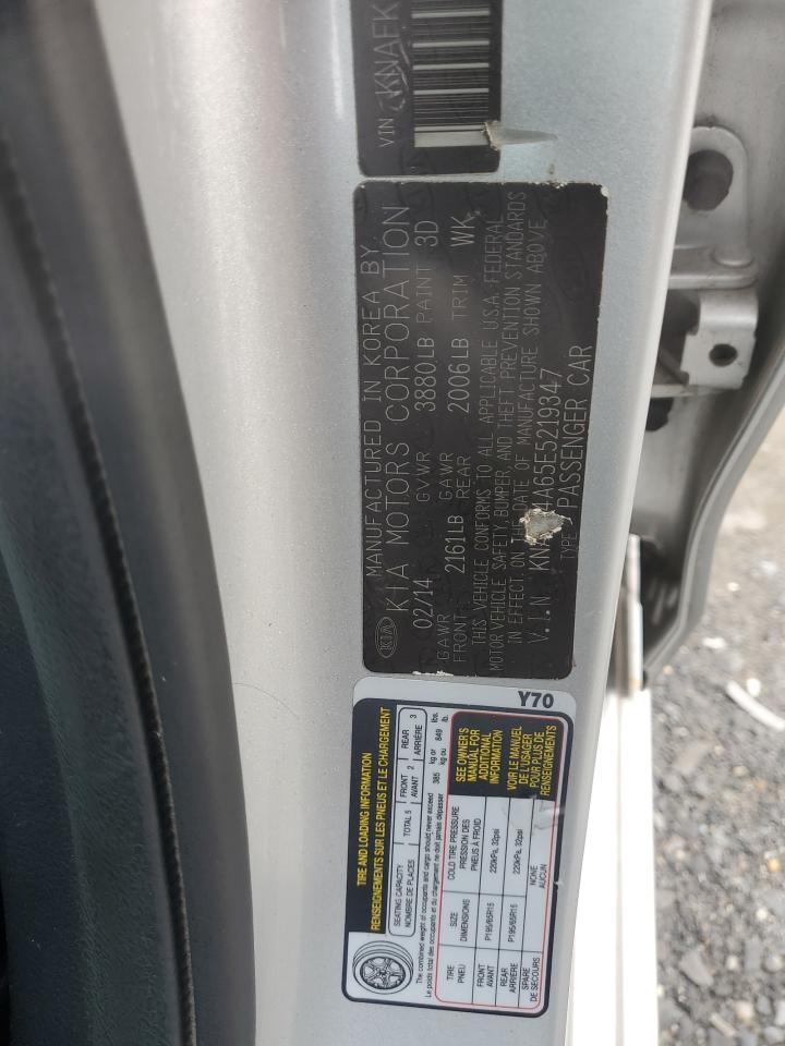 2014 Kia Forte Lx VIN: KNAFK4A65E5219347 Lot: 80985745