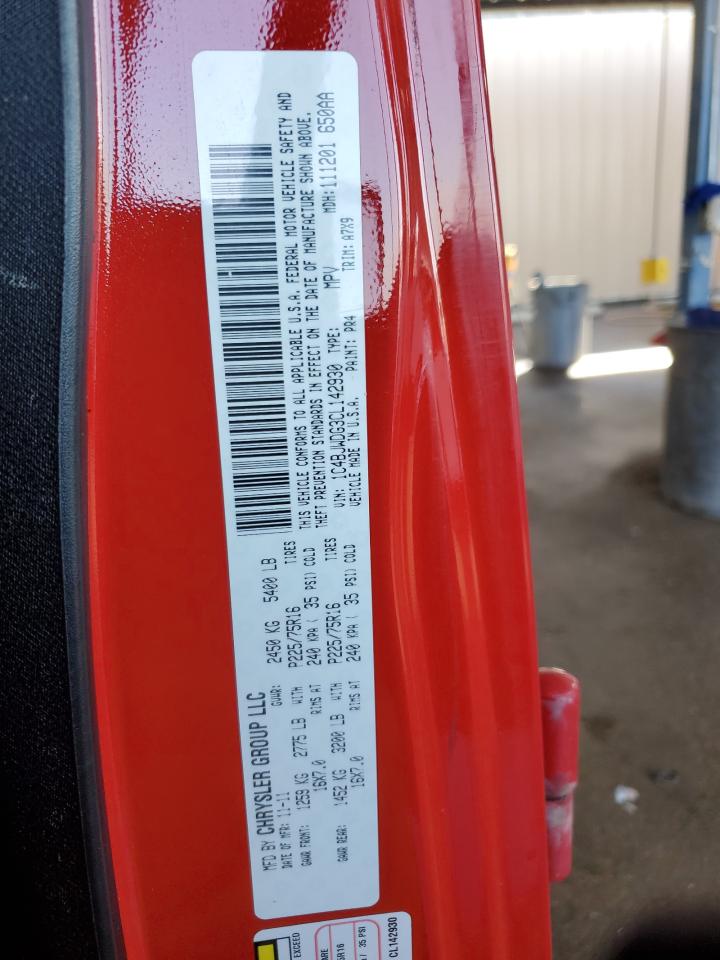 2012 Jeep Wrangler Unlimited Sport VIN: 1C4BJWDG3CL142930 Lot: 94906165