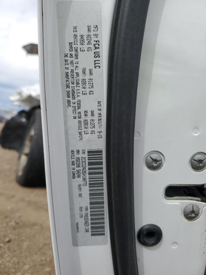 2016 Dodge Challenger Sxt VIN: 2C3CDZAG9GH100772 Lot: 81263275