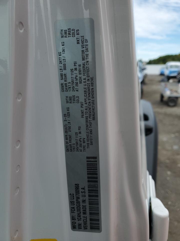 2023 Jeep Wrangler Sport VIN: 1C4HJXDG8PW700968 Lot: 82118915