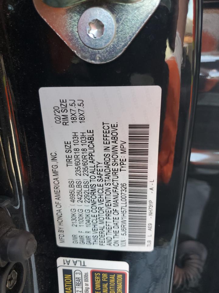 2020 Honda Cr-V Ex VIN: 5J6RW1H57LL007326 Lot: 71795915