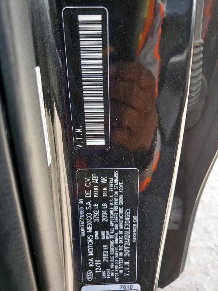 2020 Kia Forte Fe VIN: 3KPF24AD6LE204665 Lot: 80268815