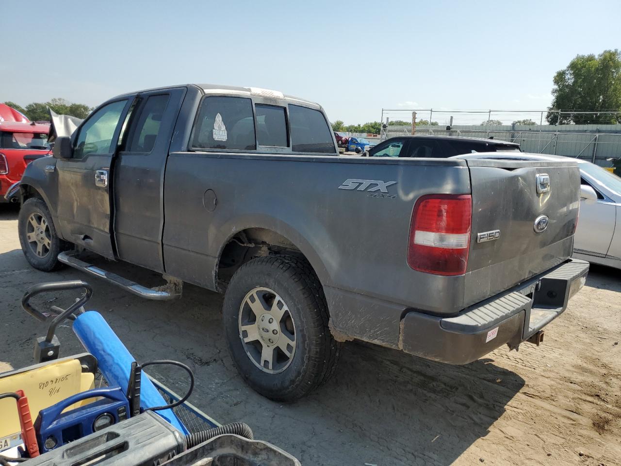2004 Ford F150 grey pickup gas 1FTRX14W14NA00539 photo #3