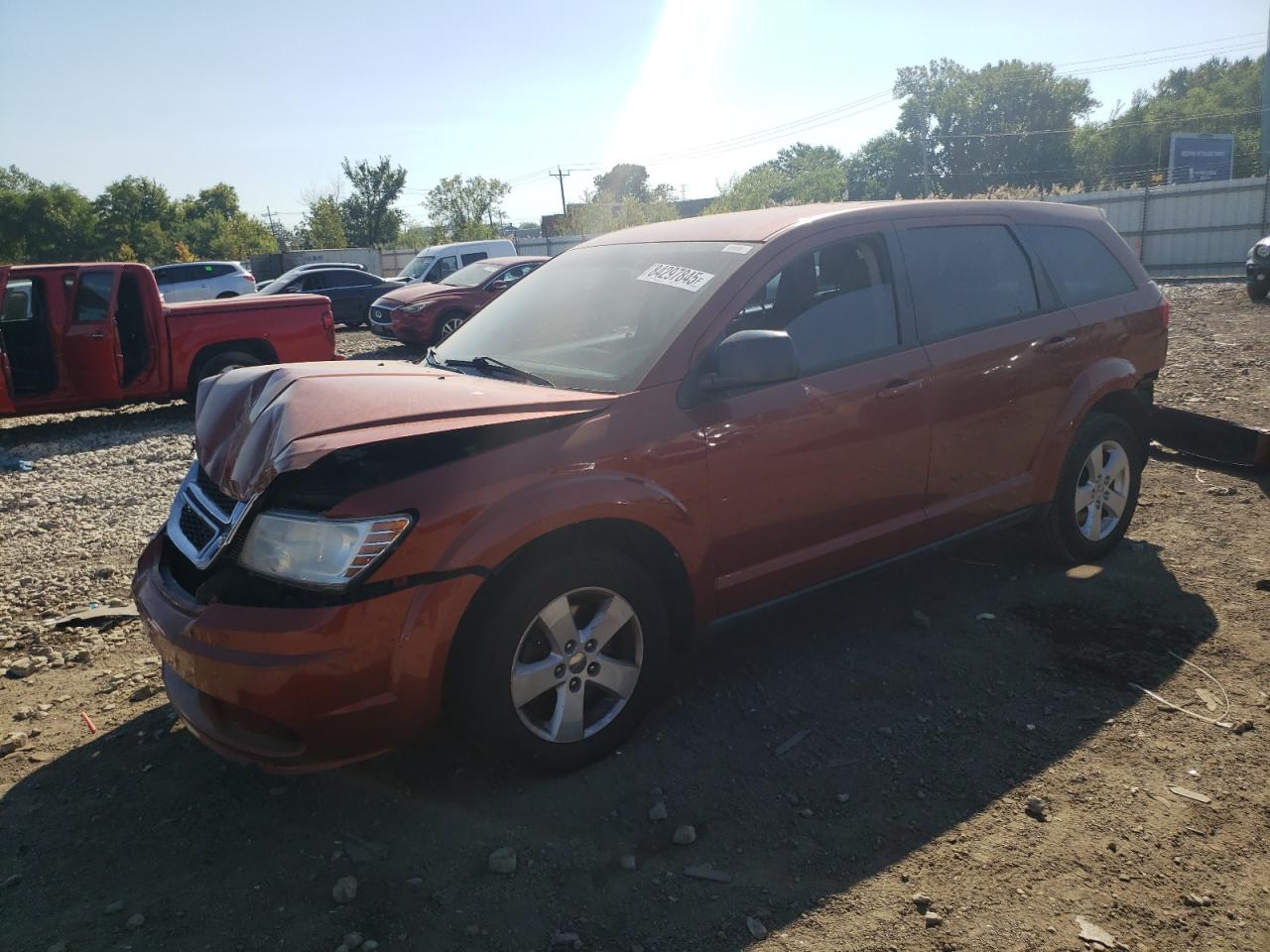 2013 Dodge Journey Se VIN: 3C4PDCAB8DT647288 Lot: 84297845
