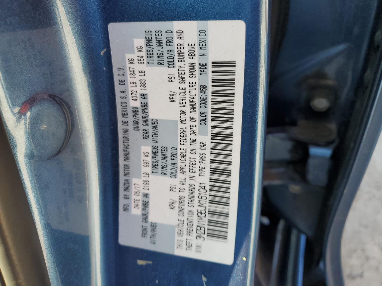 2018 Mazda 3 Grand Touring VIN: 3MZBN1M35JM161041 Lot: 80175135