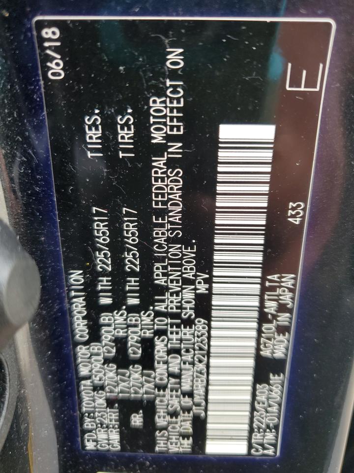 2019 Lexus Nx 300 Base VIN: JTJYARBZ3K2123389 Lot: 80658575