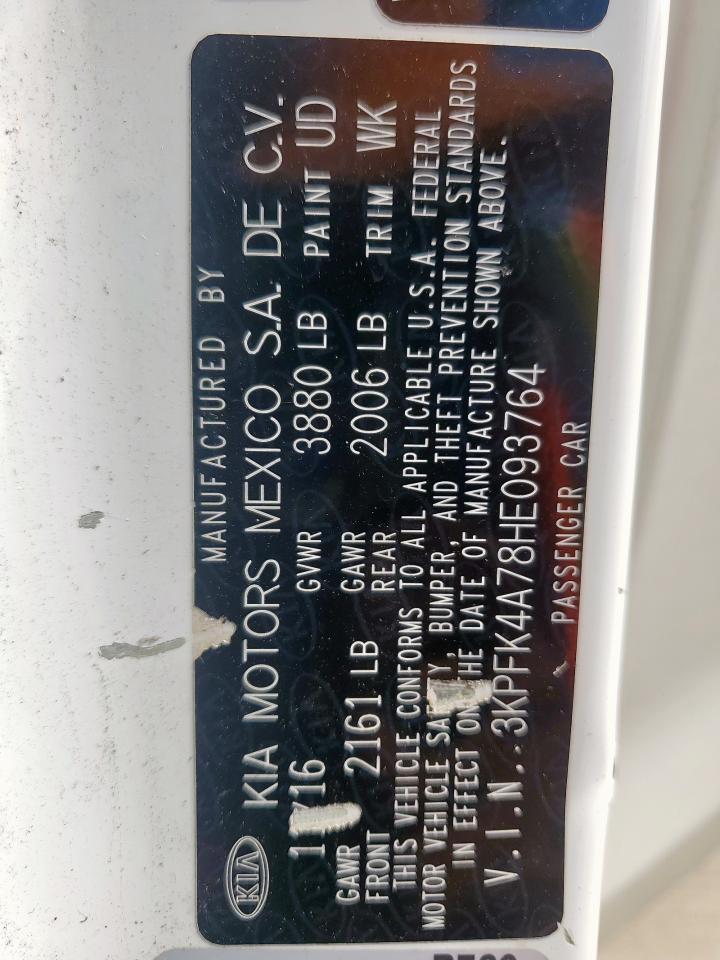 2017 Kia Forte Lx VIN: 3KPFK4A78HE093764 Lot: 81573975