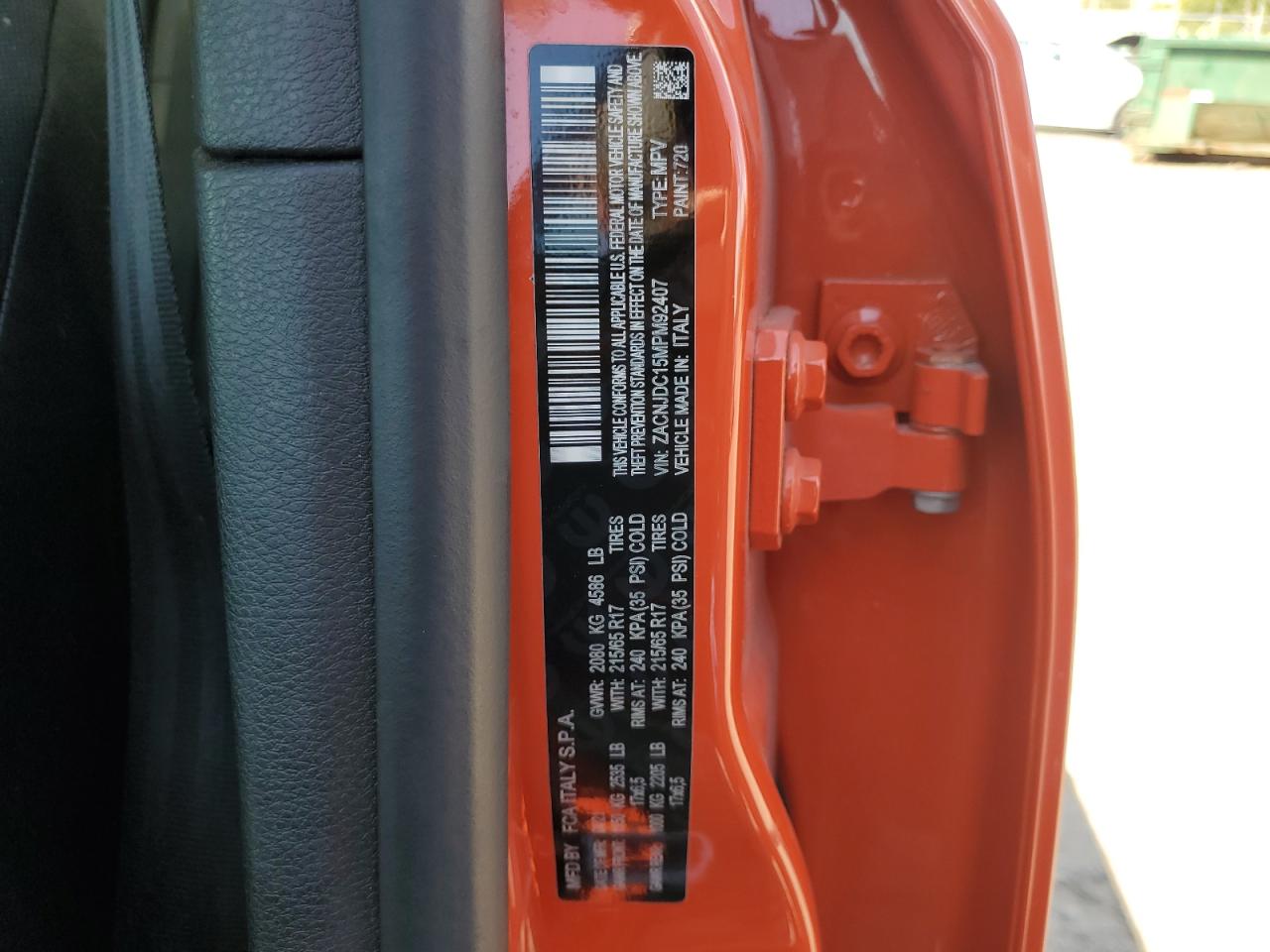 2021 Jeep Renegade Trailhawk VIN: ZACNJDC15MPM92407 Lot: 71062555