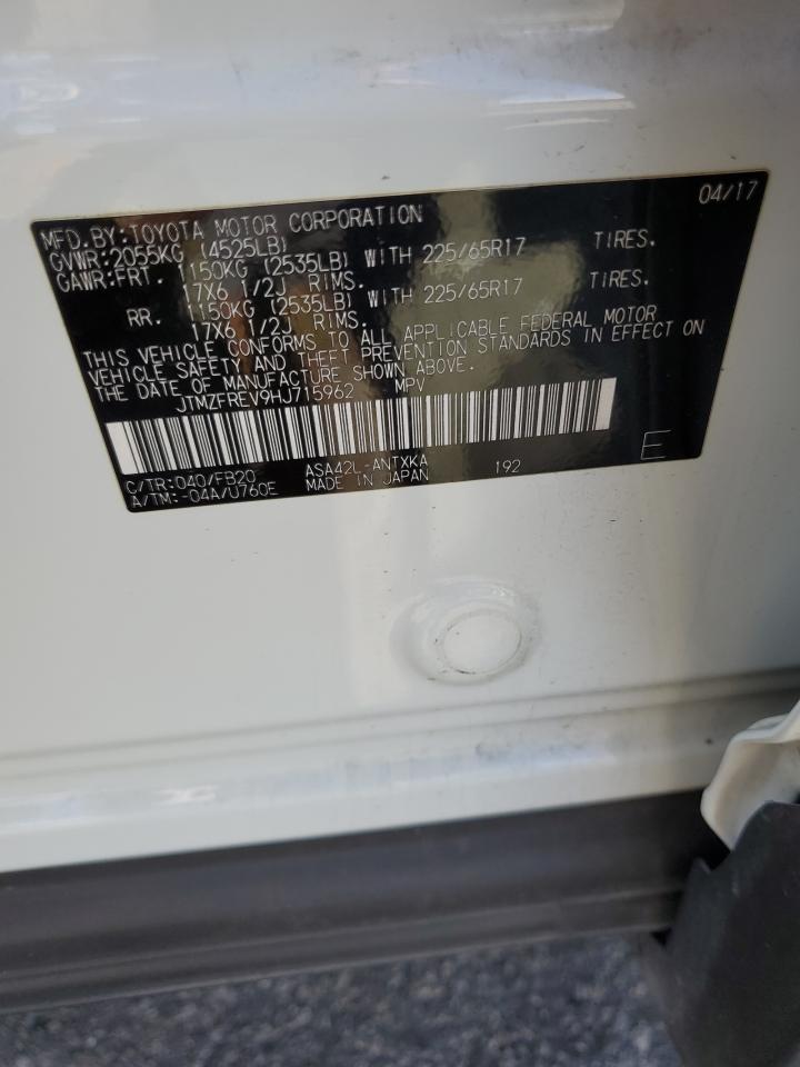 2017 Toyota Rav4 Le VIN: JTMZFREV9HJ715962 Lot: 80786745