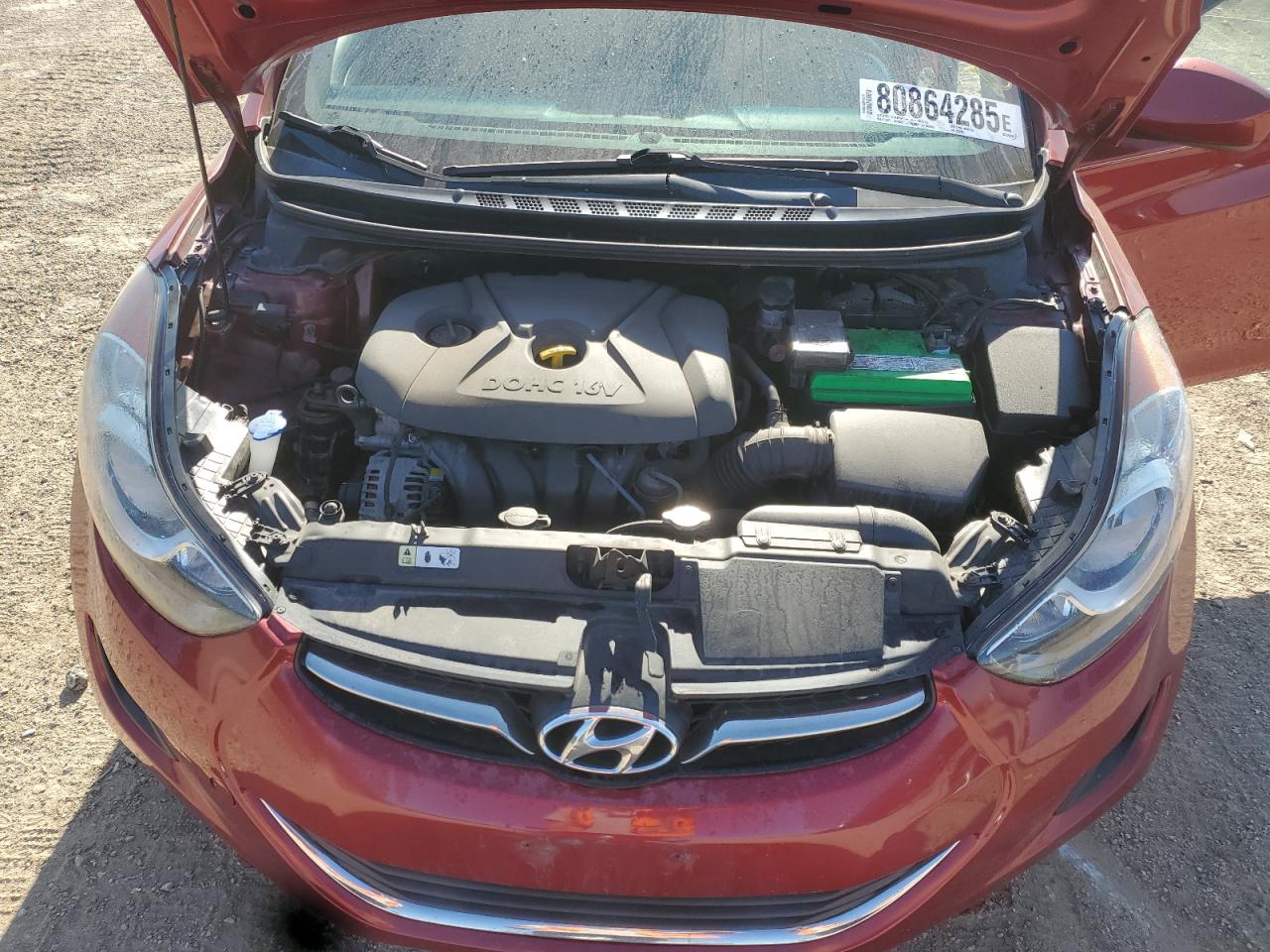 2013 Hyundai Elantra Gls VIN: 5NPDH4AE3DH231219 Lot: 80864285