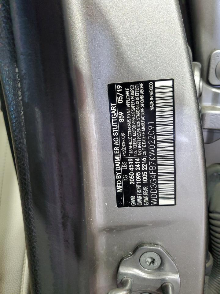 2019 Mercedes-Benz A 220 4Matic VIN: WDD3G4FB7KW022091 Lot: 71870335