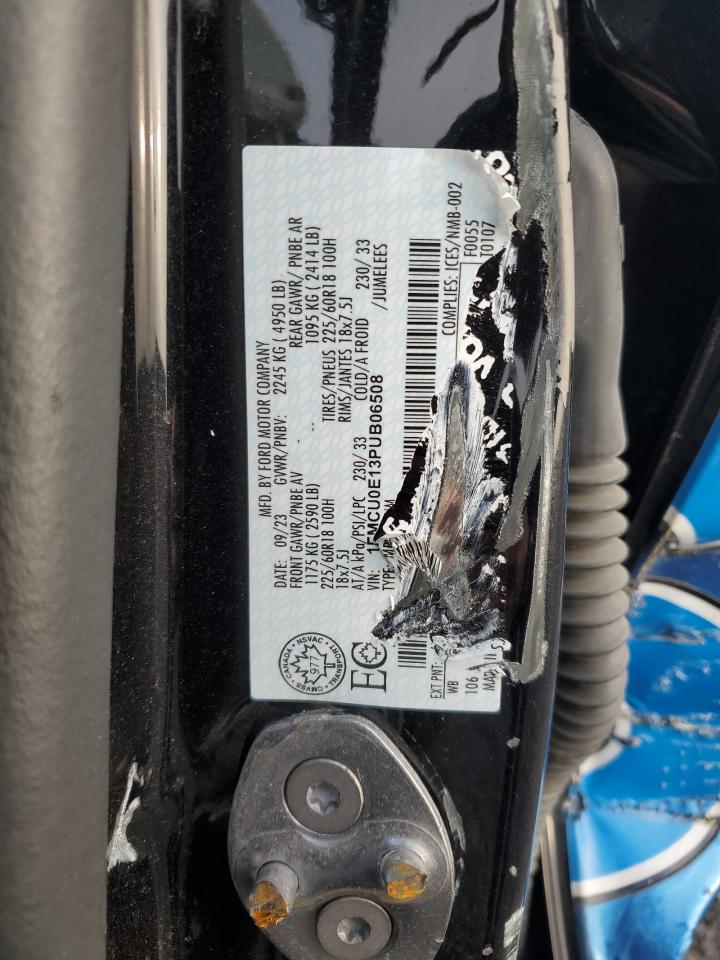 2023 Ford Escape VIN: 1FMCU0E13PUB06508 Lot: 71492045