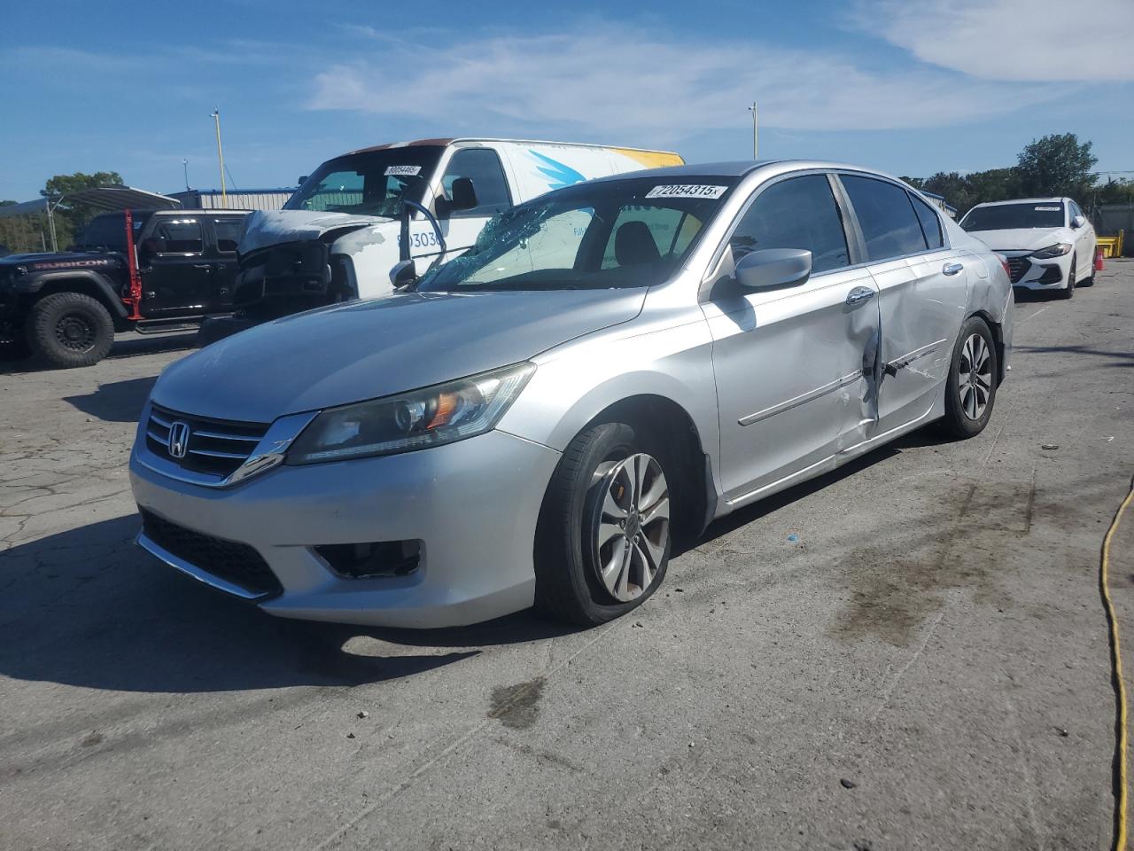 2013 Honda Accord Lx silver sedan gasoline 1HGCR2F3XDA280558 photo #1