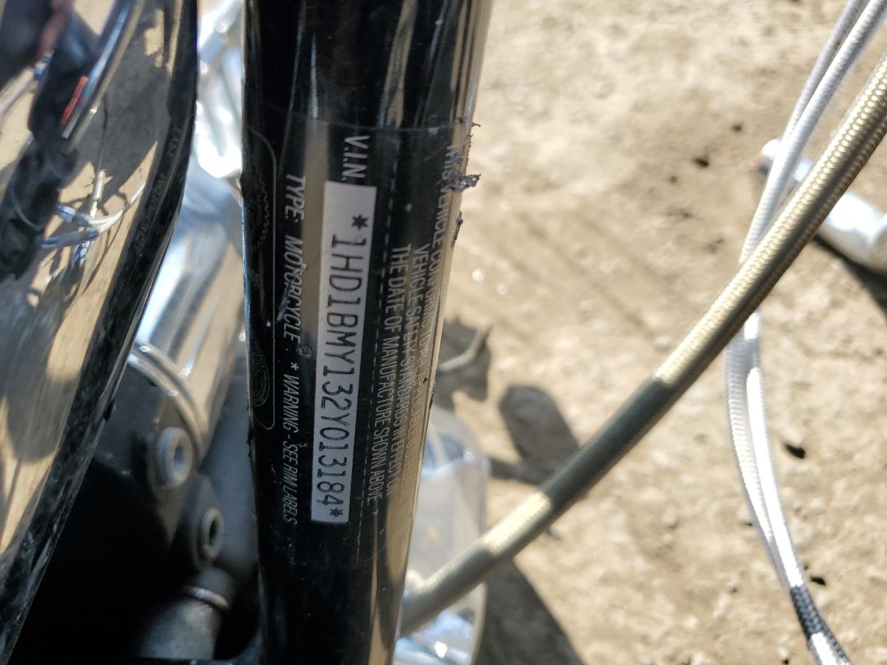 2002 Harley-Davidson Flstf VIN: 1HD1BMY132Y013184 Lot: 71920915