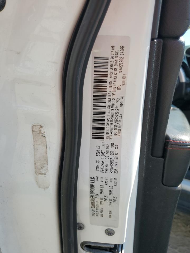 2015 Jeep Cherokee Trailhawk VIN: 1C4PJMBBXFW501274 Lot: 81233075